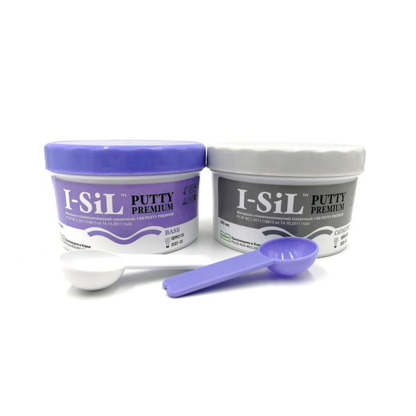 I-SiL Premium Putty - поливинилсилоксановая оттискная масса (А-силиконы), 2х290 г - фото 4