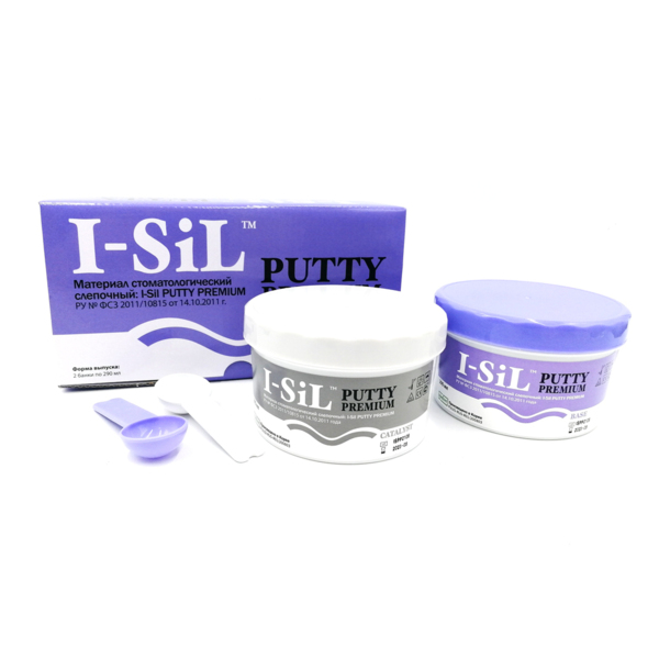 I-SiL Premium Putty - поливинилсилоксановая оттискная масса (А-силиконы), 2х290 г - фото 7