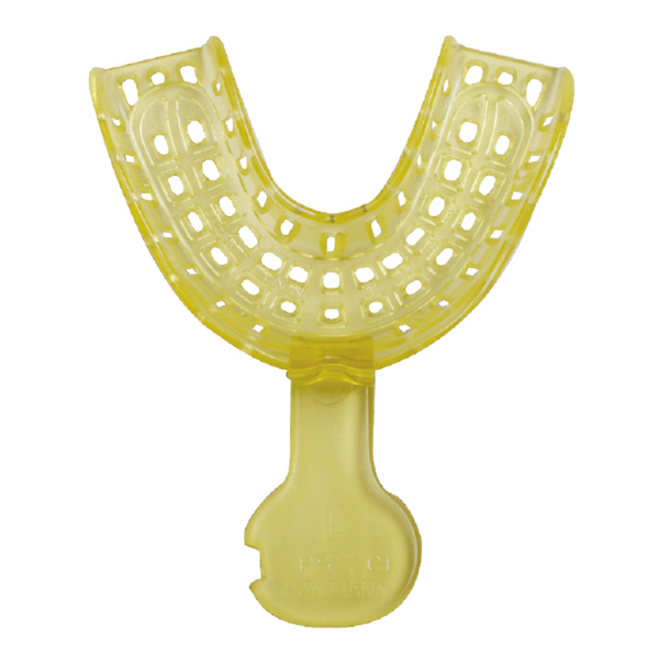 Ложка одноразовая оттискная Plastic Tray LL, низ, размер L, желтая, 1 шт - фото 0