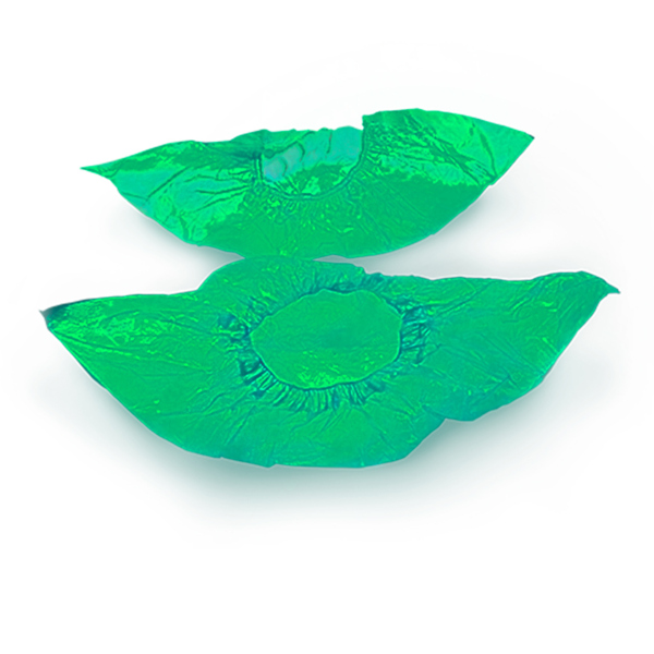 Бахилы полиэтиленовые с двойной резинкой, зеленые, 50 шт - фото 0