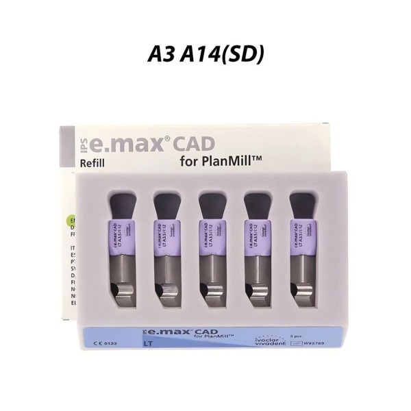 IPS e.max CAD PlanMill LT - блоки из дисиликата лития, цвет A3, A14 (SD), 5 шт - фото 0