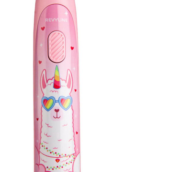 Детская электрическая звуковая зубная щётка Revyline RL 035 Kids, розовый - фото 4