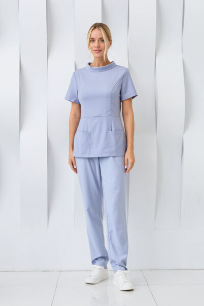 Туника женская Dr. Nice «Ирэн», со стойкой, серый, 46 - фото 3