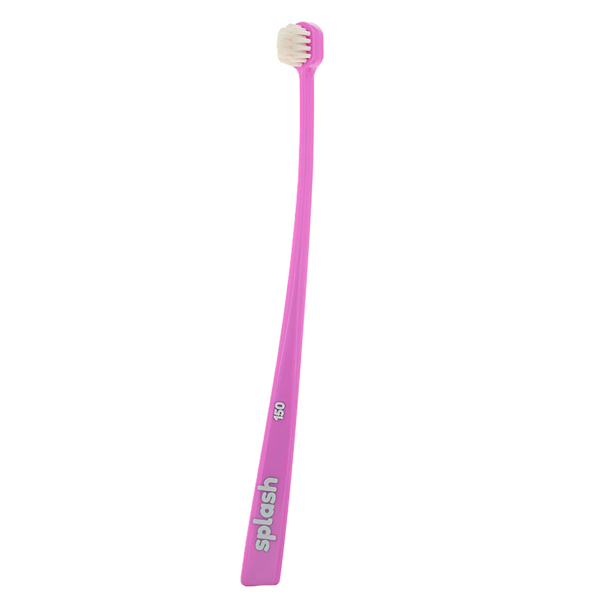 Зубная щетка Splash Brush Single 150, мягкая, фуксия, 1 шт - фото 0