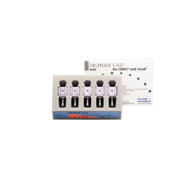 IPS e.max CAD CEREC/inLab LT - блоки из стеклокерамики, цвет C1 A16 (L), 5 шт - фото 1