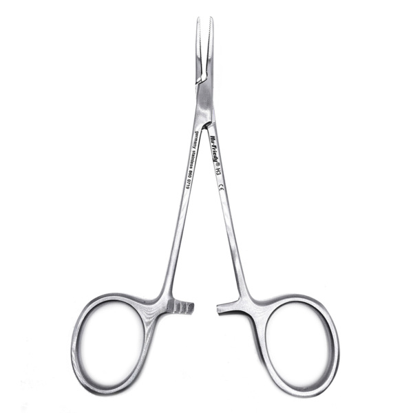 Зажим Halsted-Mosquito #3, кровоостанавливающий, изогнутый, 12 см - фото 1