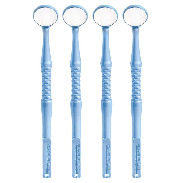 Зеркало стоматологическое Dialog M2 Endo-Guage, родиевое, №3, голубое небо, 4 шт - фото 0