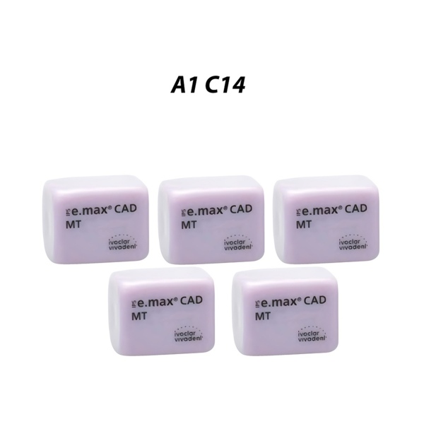 IPS e.max CAD PlanMill MT - блоки из дисиликата лития, цвет A1, C14, 5 шт - фото 0