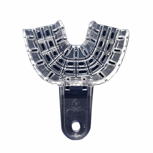 Ложка оттискная Coltene President Impression Tray, фрагментарная, перфорированная, фронтальная, размер 9, пластик, прозрачный, 1 шт - фото 0