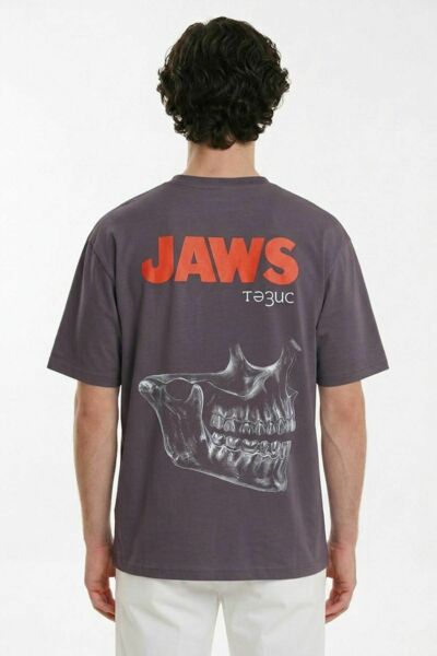 Футболка мужская Тезис TZ510, принт "JAWS", softone, графит, 58-60 - фото 2