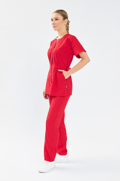 Рубашка женская Тезис TZ462, красный, 44 - фото 2