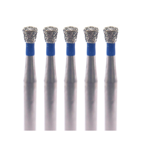 Бор алмазный Ecoline E 805, конус обратный, D=1.6 мм, FG, синий, 5 шт - фото 0