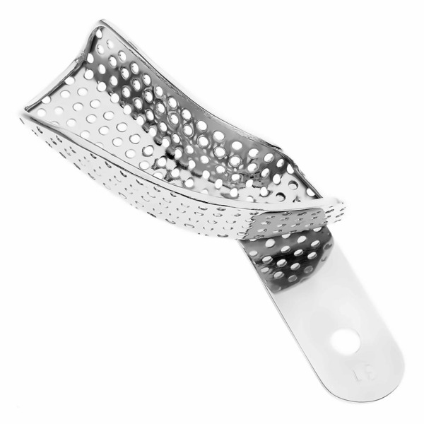 Ложка оттискная HLW, фрагментарная, перфорированная, боковая, сталь, 1 шт - фото 0