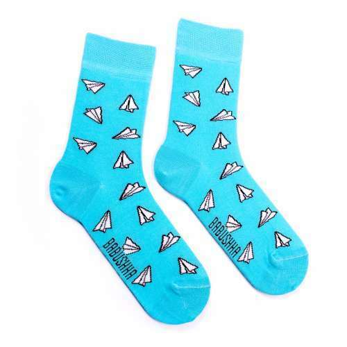 Носки мужские, "Самолетики", голубой, 41-45 - фото 0