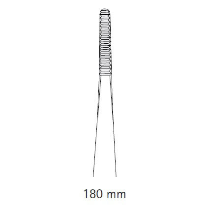 Пинцет анатомический, средний, длина 180 мм - фото 1