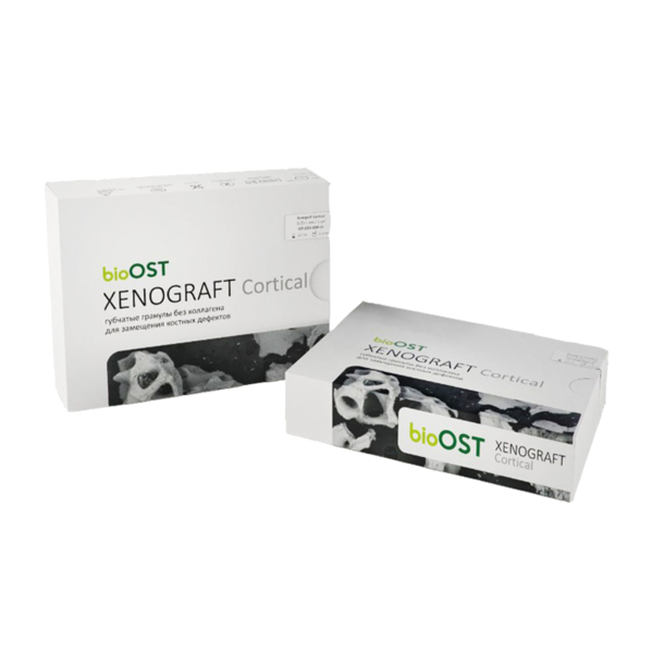 XENOGRAFT Cortical - гранулы с коллагеном (100% кортикальный слой), 0,5-1,0 мм, 0,5 сс - фото 0