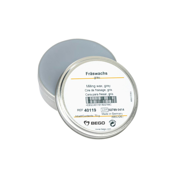 Фрезерный воск CAD/CAM Bego Milling wax, твердый, для фрезерования и моделирования, серый, 70 г, 1 шт - фото 0