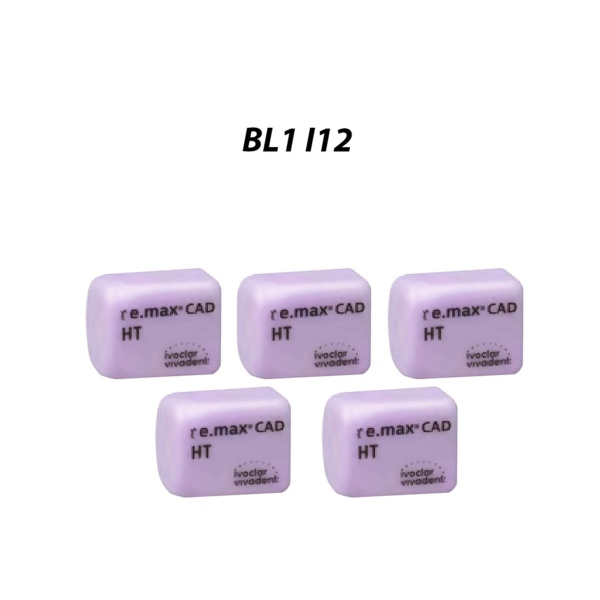 IPS e.max CAD PlanMill HT - блоки из дисиликата лития, цвет BL1, I12, 5 шт - фото 0