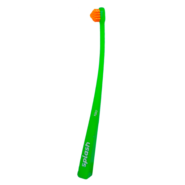 Зубная щетка Splash Brush Single 120, очень мягкая, зеленый, 1 шт - фото 0