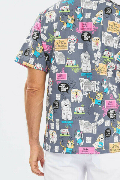 Туника мужская Тезис TZ600, принт "Котики и собачки", 52 - фото 4