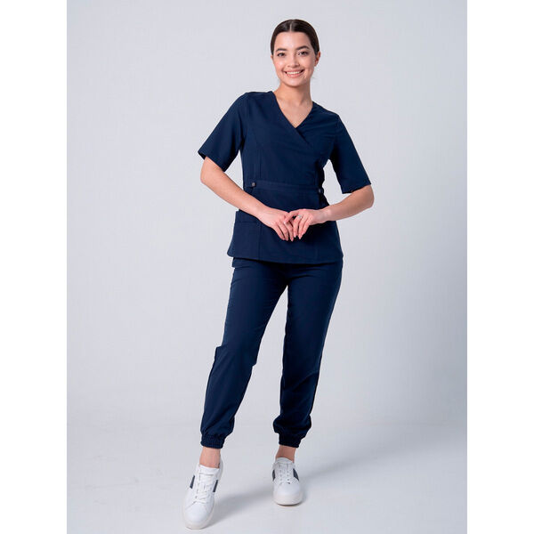 Джоггеры женские MA761, синий, 40 - фото 0