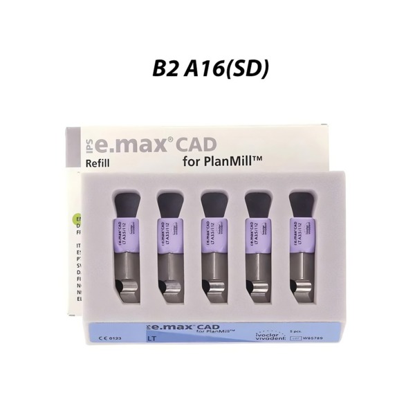 IPS e.max CAD PlanMill LT - блоки из дисиликата лития, цвет B2, A16 (SD), 5 шт - фото 0