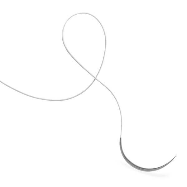 Шовный материал Elemaar ELTETRA, нерассасывающаяся мононить 6/0 45 см, колющая игла 13 мм 3/8, неокрашенный, 12 шт - фото 3