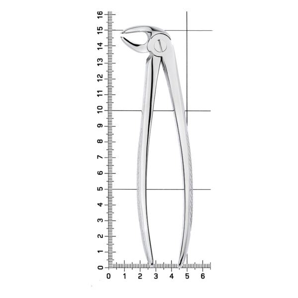 Щипцы для удаления зубов с насечками, нижние моляры, клювовидные, стандартные - фото 7