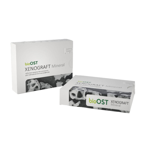 XENOGRAFT Mineral - гранулы губчатые без коллагена (100% губчатый слой), 1,0-2,0 мм, 1,0 сс - фото 0