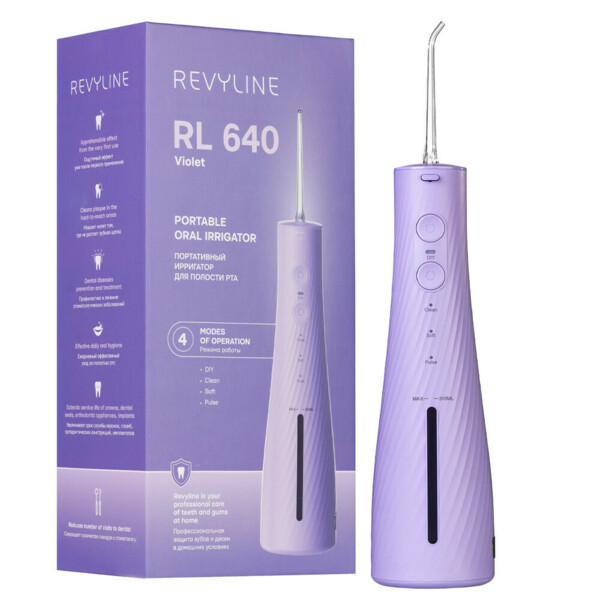Ирригатор портативный Revyline RL 640, сиреневый - фото 0