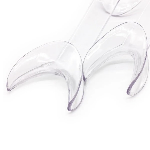 Ретрактор стоматологический Dentins, двусторонний, для щек и губ, прозрачный, набор 4 шт - фото 4