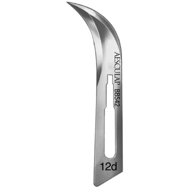 Лезвие для скальпеля №12D, стерильное, 100 шт - фото 1