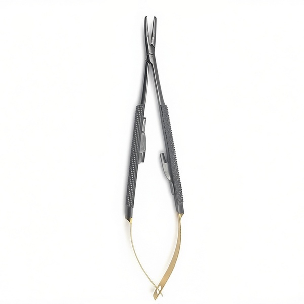 Иглодержатель SAMMAR International Кастровьехо, изогнутый, TВC, 140 мм, 1 шт - фото 0