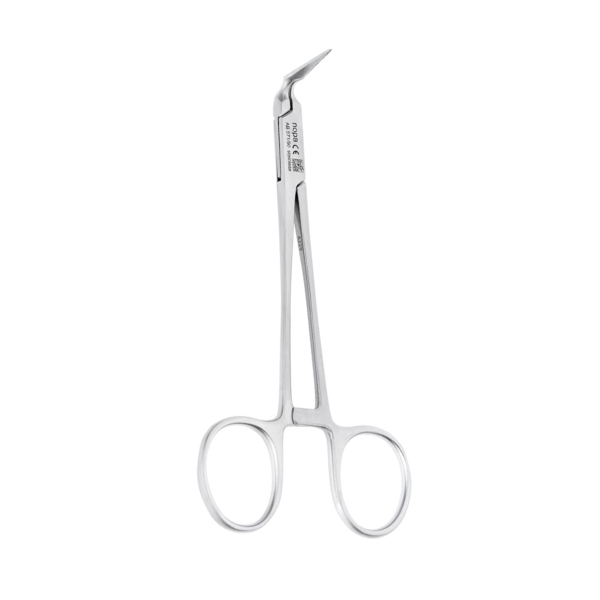 Щипцы извлекающие, для костных обломков, изогнутые на 90 , 13,5 см - фото 0