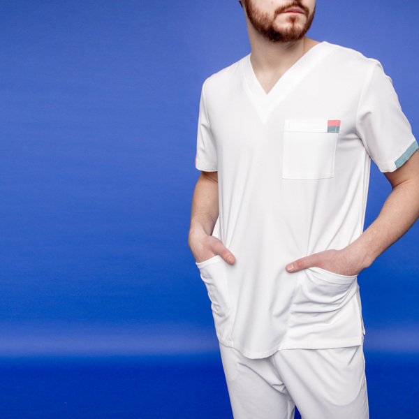 Туника мужская 258 Michigan, R150 белый, 4XL - фото 1