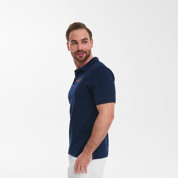 Поло мужское Амрита "Osstem", темно-синий, 48 размер - фото 3