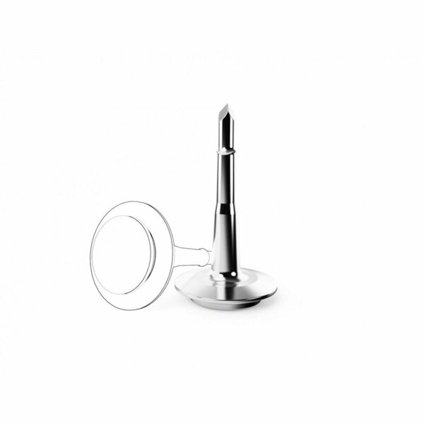 Пин безударный EndoCarbon, для фиксации мембран и титановых сеток, тип 2, L=5 мм, H=0.6 мм, D(шляпки/стержня)=3.0/0.6 мм, титан, 5 шт - фото 0