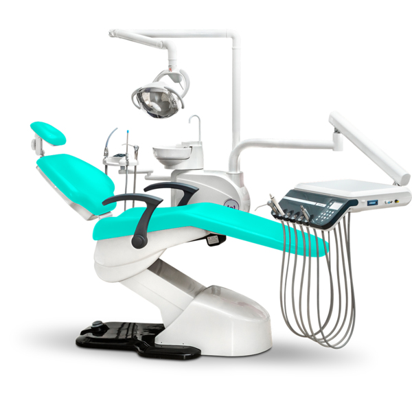 Стоматологическая установка Woson Wod 550, нижняя подача, бирюзовая - фото 0