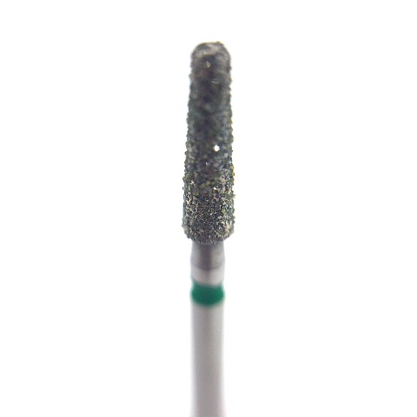 Бор алмазный 850G, конус закругленный, D=1.2 мм, L=8.0 мм, FG, зеленый - фото 0