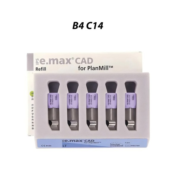 IPS e.max CAD PlanMill LT - блоки из дисиликата лития, цвет B4, C14, 5 шт - фото 0