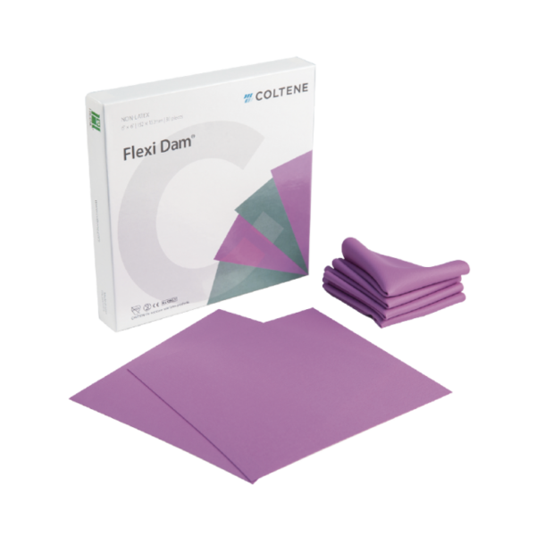 HYGENIC FLEXI DAM NON LATEX - безлатексный лист, средняя толщина, фиолетовые, 30 шт - фото 0
