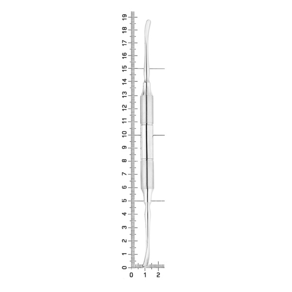 Распатор-микро Freer, двусторонний, 5,0-6,0 мм, ручка DELUXE (10 мм), экстра легкая - фото 3