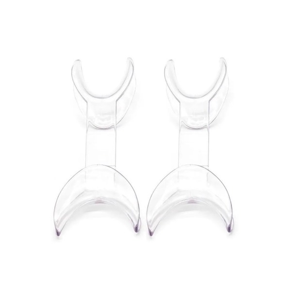 Ретрактор стоматологический Dentins, двусторонний, большой L, прозрачный, 2 шт - фото 0