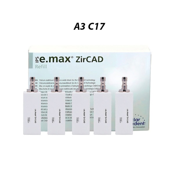 IPS e.max ZirCAD CEREC MT Multi - блоки из оксида циркония, цвет A3, C17, 5 шт - фото 0