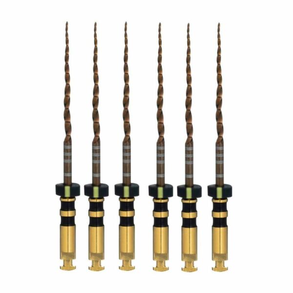 Файлы машинные Eurofile ULTRATAPER NEXT GOLD, стерильный, для препарирования каналов, 25 мм, №X4, никель-титан, 6 шт - фото 0