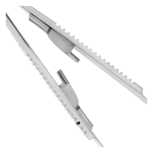 Иглодержатель Castroviejo, микрохирургический, прямой, 14 см (5-0, 6-0, 7-0) - фото 3