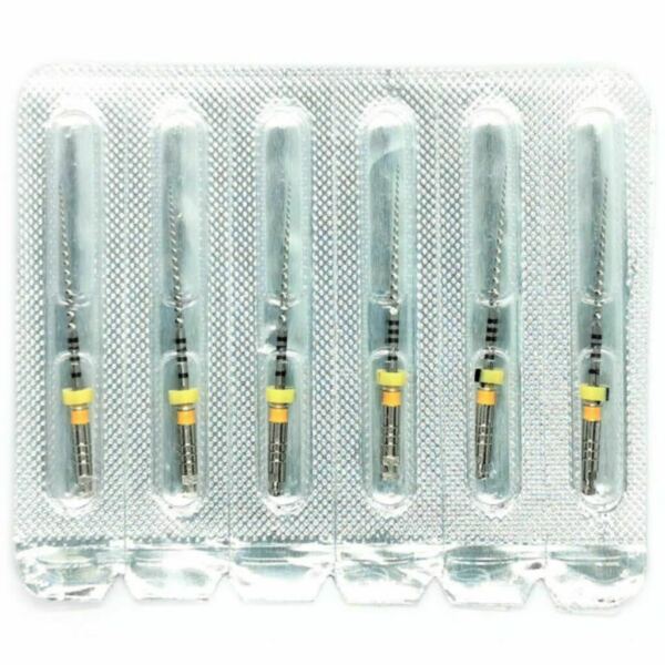 Файлы машинные Eurofile DK-Files, для препарирования каналов, 25 мм, №20/.06, никель-титан, 6 шт - фото 1