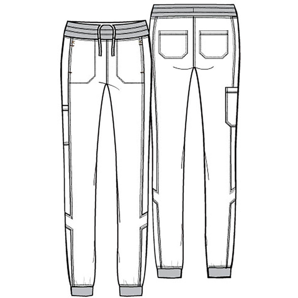 Джоггеры медицинские женские Cherokee Katie-Duke CKK071, голубой, 2XL - фото 4