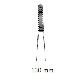 Пинцет анатомический Aesculap, прямой, средний, 130 мм - фото 1