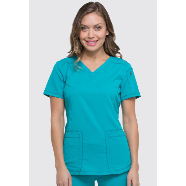 Топ медицинский женский Dickies DK730, бирюзовый, 2XL - фото 0